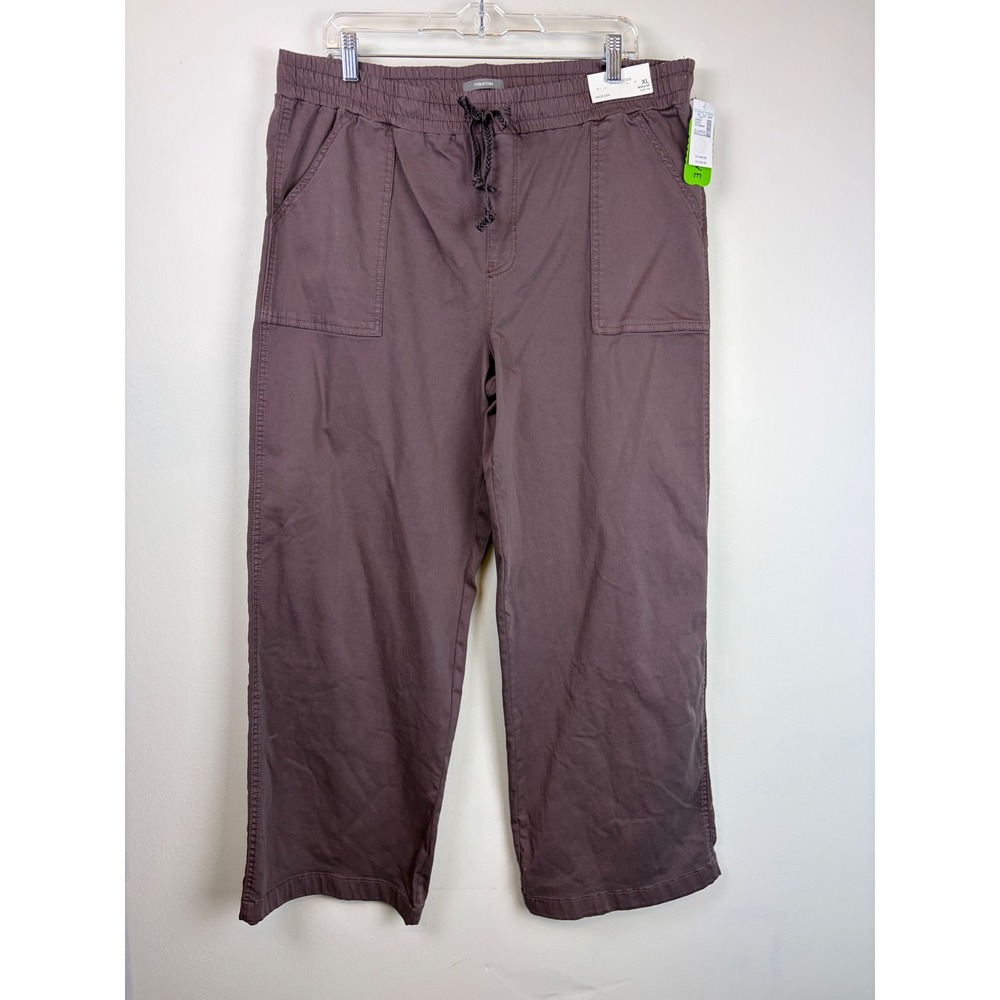 Maurices Weekender High Rise Wide Leg Pants XL Purple Career Stretch Casual